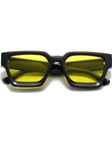 Gafas de sol gruesas cuadradas EYLRIM UV400 unisex