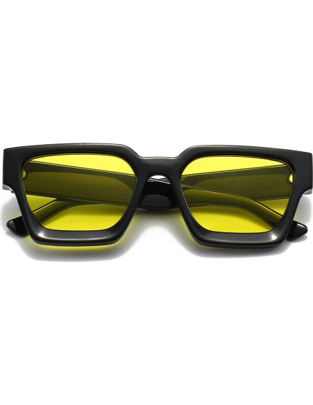 Gafas de sol gruesas cuadradas EYLRIM UV400 unisex