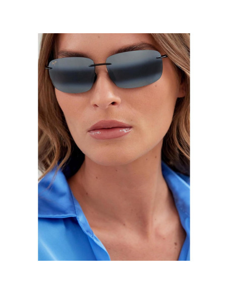 Gafas de sol polarizadas Maui Jim Breakwall unisex gris neutro