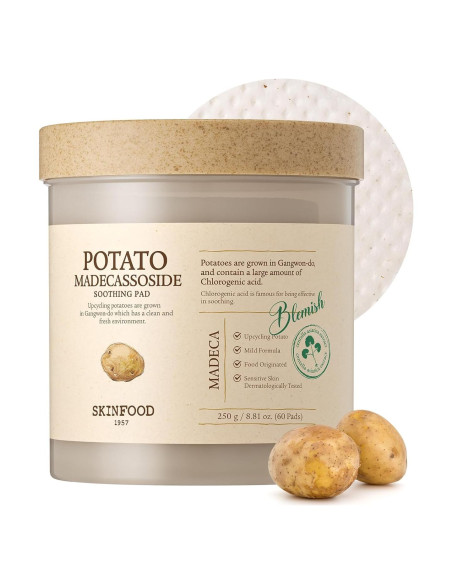 Tónico Facial Skinfood Madecassoside Patata 60 Almohadillas Tónico Facial Skinfood Madecassoside Patata 60 Almohadillas