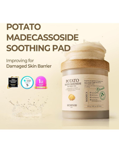 Tónico Facial Skinfood Madecassoside Patata 60 Almohadillas
