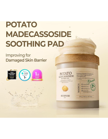 Tónico Facial Skinfood Madecassoside Patata 60 Almohadillas Tónico Facial Skinfood Madecassoside Patata 60 Almohadillas