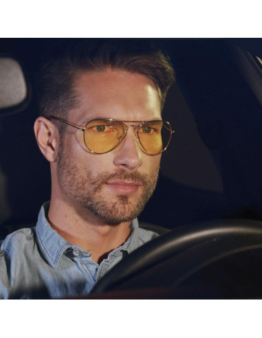 Gafas de Conducción Nocturna Eagle Eyes Aviator - Lentes Amarillas