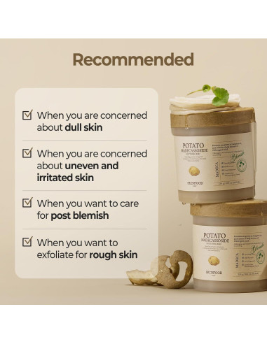 Tónico Facial Skinfood Madecassoside Patata 60 Almohadillas