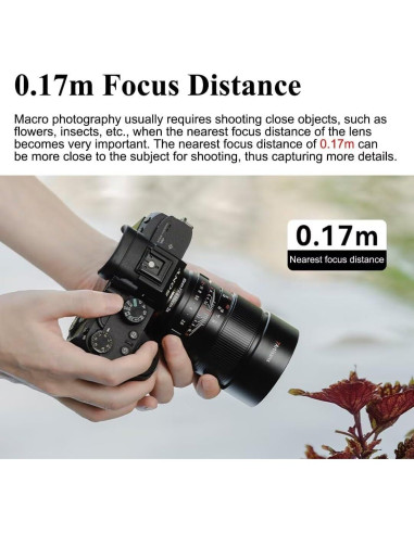 Lente Macro 60mm F2.8 2X 7artisans para Canon RF