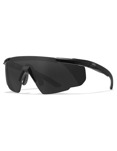 Gafas de Tiro Wiley X Saber Avanzadas, Protección UV, Montura Negra