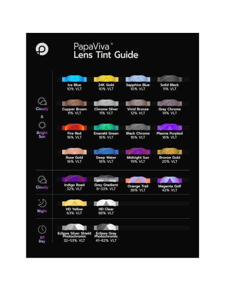 Lentes de Reemplazo PapaViva para Oakley Flak Jacket XLJ 63mm
