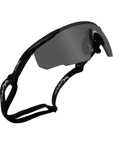 Gafas de Tiro Wiley X Saber Avanzadas, Protección UV, Montura Negra