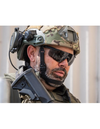 Gafas de Tiro Wiley X Saber Avanzadas, Protección UV, Montura Negra