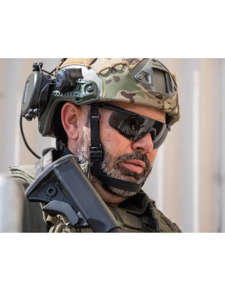 Gafas de Tiro Wiley X Saber Avanzadas, Protección UV, Montura Negra