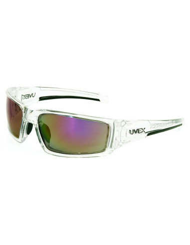 Gafas de Seguridad Uvex Honeywell Hypershock, Marco Claro, Lente Espejo Rojo