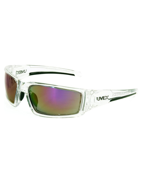 Gafas de Seguridad Uvex Honeywell Hypershock, Marco Claro, Lente Espejo Rojo
