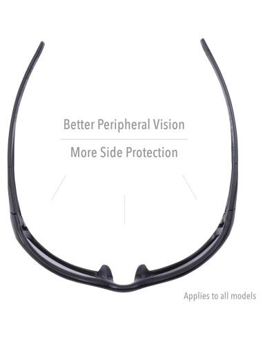 Gafas de Seguridad Uvex Honeywell Hypershock, Marco Claro, Lente Espejo Rojo