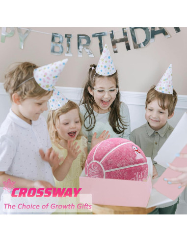 Balón de Baloncesto Holográfico MAIBOLE Tamaño 5 Rosa