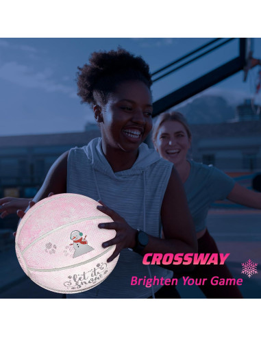 Balón de Baloncesto Holográfico MAIBOLE Tamaño 5 Rosa