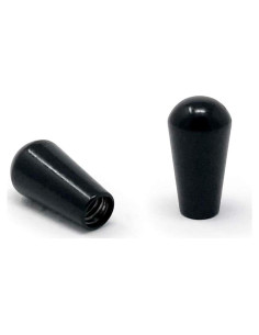 Tapa de Interruptor de Palanca de Metal Vintage Forge Negro - Paquete de 2