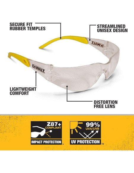Gafas de Protección DEWALT DPG54-9C - Lente Policarbonato UV