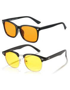 Gafas de Luz Azul Cyxus 2 Pack para Hombres y Mujeres