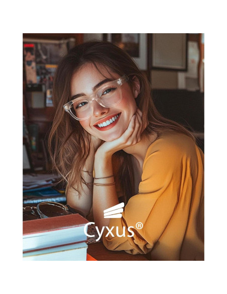 Gafas Cuadradas Anti-Luz Azul Cyxus UV400 Unisex