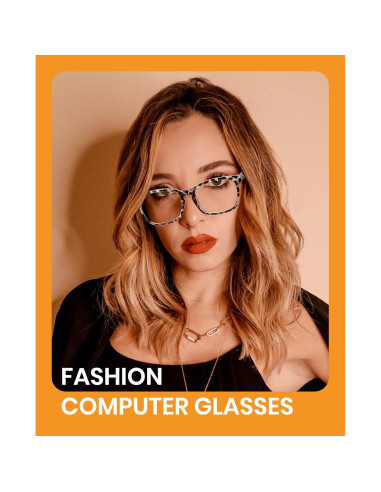 Gafas de bloqueo de luz azul Cyxus 2-Pack unisex, marco retro