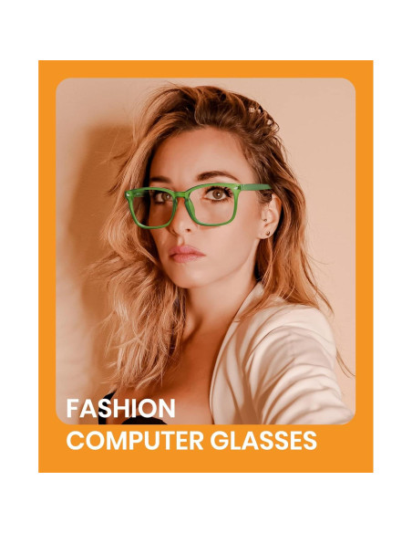 Gafas de bloqueo de luz azul Cyxus 2-Pack unisex, marco retro