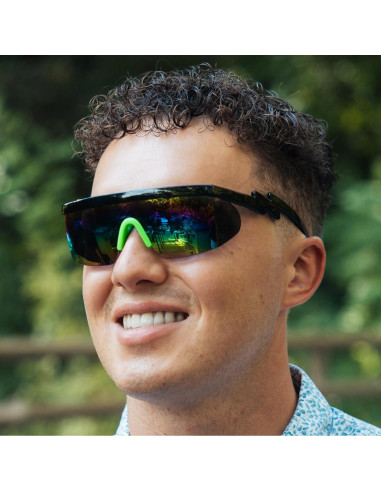 Gafas de sol ShadyVEU UV400 semi sin montura arcoíris