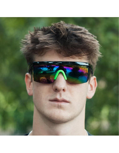 Gafas de sol ShadyVEU UV400 semi sin montura arcoíris