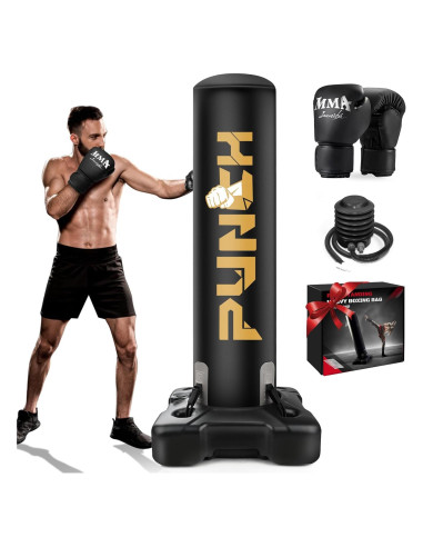 Bolsa de Boxeo Pesada JUOIFIP con Guantes - Adultos y Niños