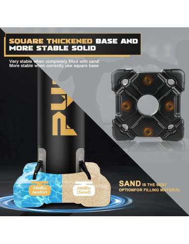 Bolsa de Boxeo Pesada JUOIFIP con Guantes - Adultos y Niños