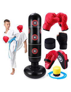 Juego de Boxeo Inflable para Niños Halloscume - 7 Piezas