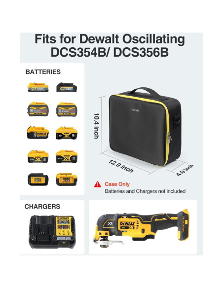 Funda Dura Luxtude para Herramienta Oscilante DEWALT 20V MAX