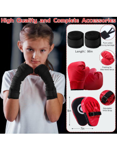 Juego de Boxeo Inflable para Niños Halloscume - 7 Piezas 2