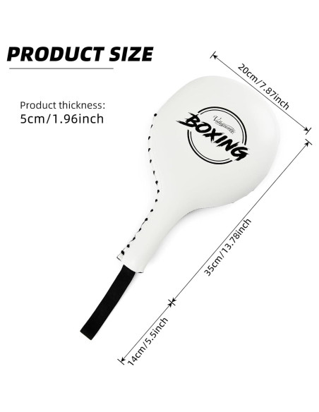 Palas de Objetivo de Boxeo Valleycomfy 35x20 cm Cuero PU