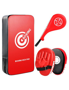 Juego de Guantes de Boxeo YORWHIN con Almohadillas 3 en 1
