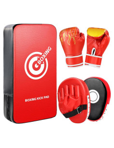 Juego de Guantes de Boxeo YORWHIN 3 en 1 para Niños