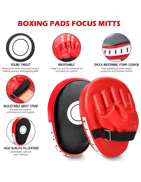 Juego de Guantes de Boxeo YORWHIN 3 en 1 para Niños