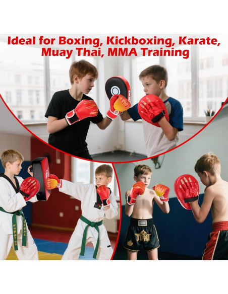 Juego de Guantes de Boxeo YORWHIN 3 en 1 para Niños