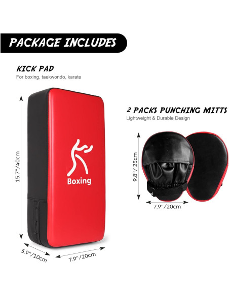 Conjunto de Guantes de Boxeo Odoland + Almohadilla 2 en 1