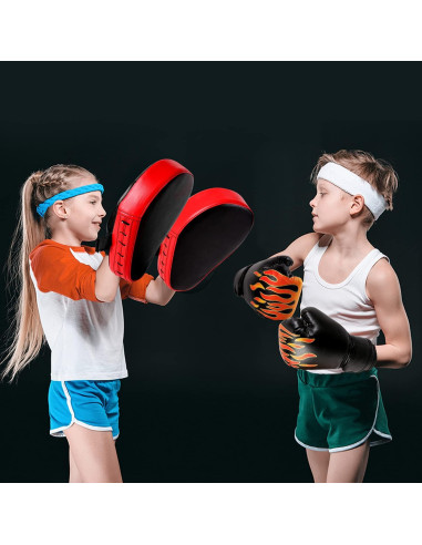 Conjunto de Guantes de Boxeo Odoland + Almohadilla 2 en 1