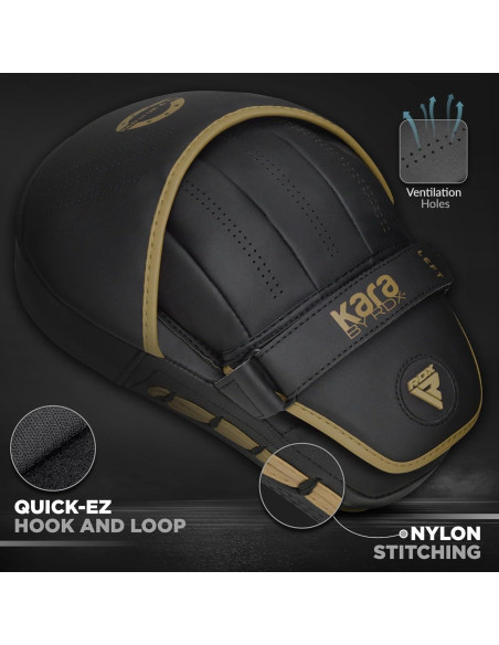 Guantes de Boxeo RDX F6 Curvados de Cuero Maya 25.4 cm