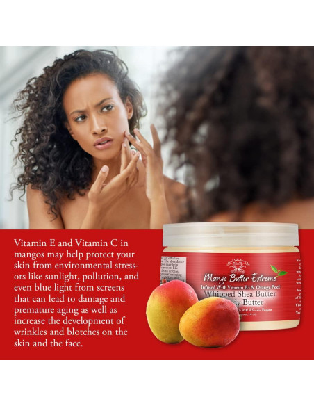 Manteca de Karité Batida Yadain Mango 398g - Hidratación Facial y Corporal