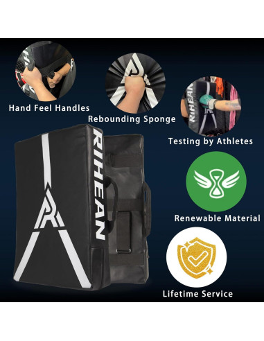 Almohadilla de Patada RIHEAN - Escudo Negro 60.96x40.64 cm