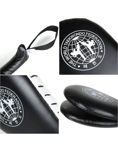 4 Almohadillas de Patada Taekwondo EATHEATY Azul y Negro