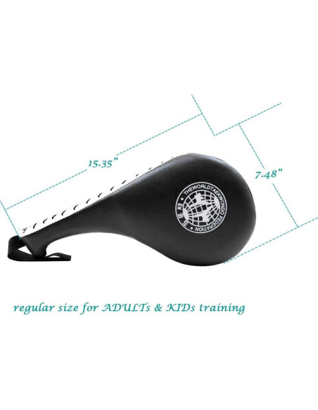 Almohadillas de Patada Taekwondo BREADEEP 1 Par Negro