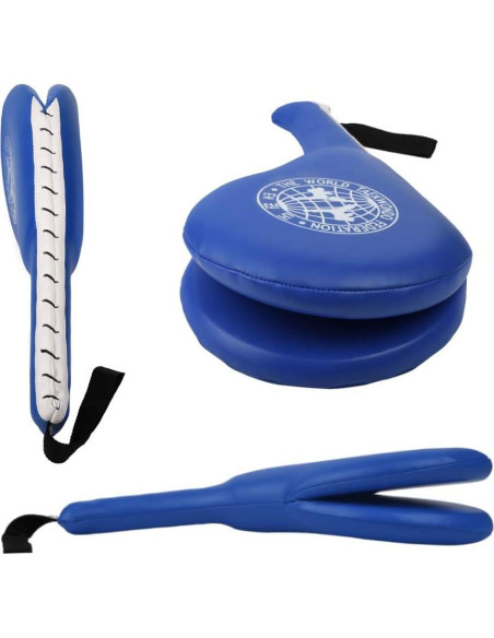 Almohadillas de Patada Taekwondo ORANGEHOME 01 Negro y Azul