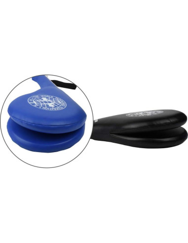 Almohadillas de Patada Taekwondo ORANGEHOME 01 Negro y Azul