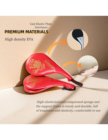 Almohadillas de Patada HXRROO para Taekwondo y Kickboxing - 2 Pzas