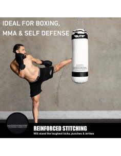 Saco de Boxeo de Lona Elite Sports 35.5x86.4cm Sin Relleno 2