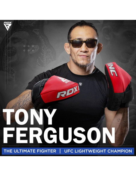 Guantes de Boxeo RDX-FPR-T1UB de Cuero Maya para MMA y Kickboxing