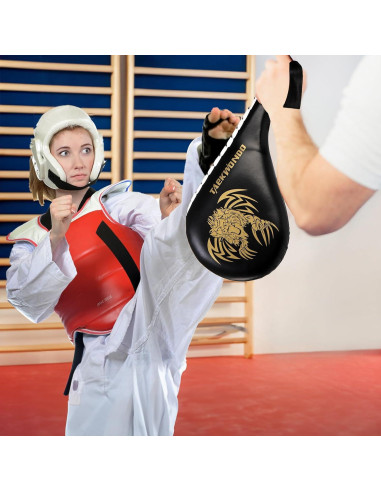Almohadillas de Patadas Taekwondo Tlence Doble Cara 38x19x5cm